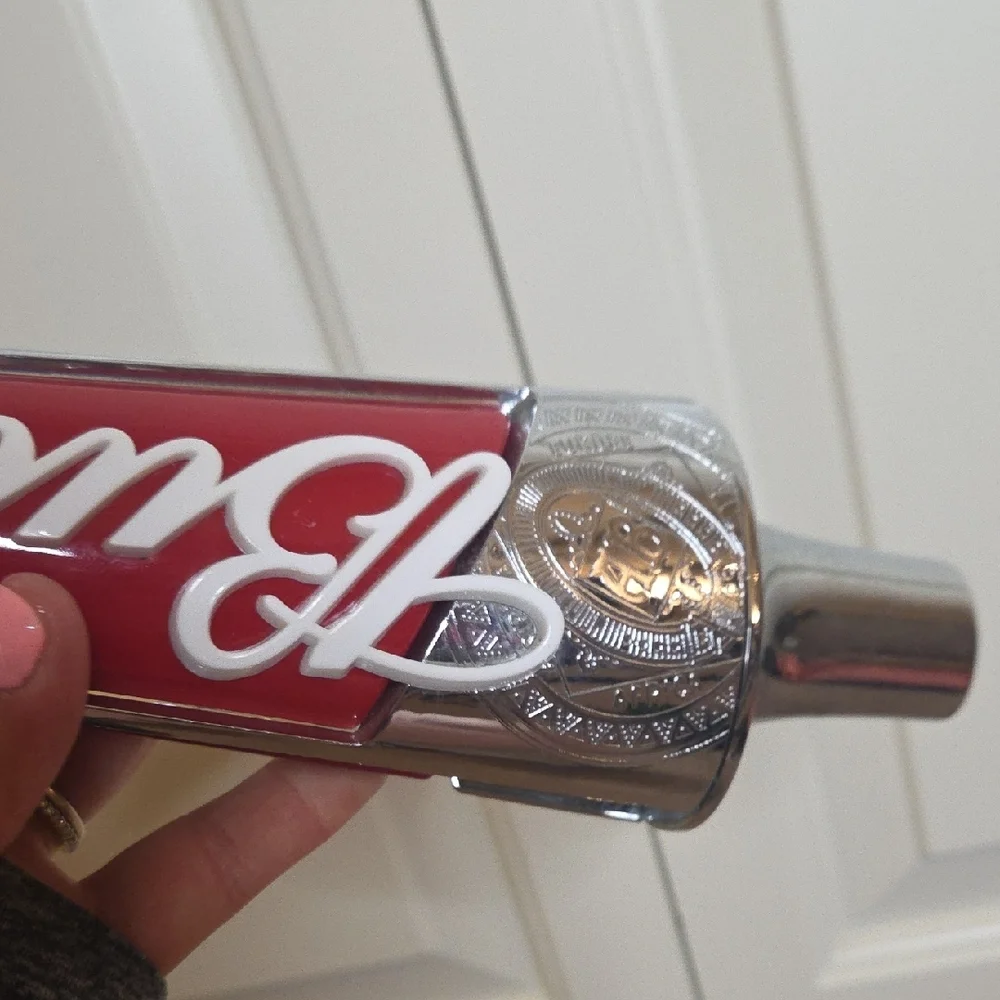 Budweiser Red and Silver Tap Handle